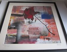 Original Art Anthony Pendlebury Rose Mixed Media on Vinyl Passionate Framed Gift for sale  Shipping to South Africa
