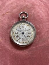 ladies antique silver pocketwatch for sale  WESTGATE-ON-SEA