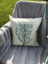 Green seaweed cushion for sale  ST. AUSTELL