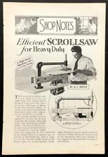 Large Heavy Duty Scrollsaw 1933 HowTo build PLANS made from pipe parts for sale  Shipping to South Africa