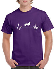 Camiseta masculina unissex presente cachorro husky siberiano batimento cardíaco pulso amor comprar usado  Enviando para Brazil