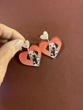 Dalmation acrylic earrings for sale  SITTINGBOURNE