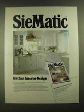 Gebruikt, 1988 SieMatic Kitchen Cabinets Ad - Kitchen Interior Design tweedehands  verschepen naar Netherlands
