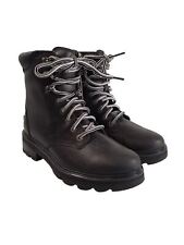 SOREL Ladies Black Leather Lennox Waterproof Combat Boots UK5 RRP175 NEW for sale  Shipping to South Africa