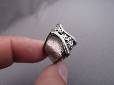 VINTAGE SILPADA HAMMERED STERLING RETRO STACKED QUARTZ RING SIZE 7 for sale  Shipping to South Africa