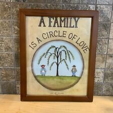 Framed picture family for sale  Plymouth