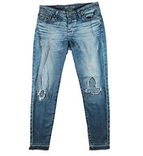 BIG STAR Jeans Womens Size 30 R Light Wash Alex Ankle Skinny Rip Repair Low Rise for sale  Shipping to South Africa