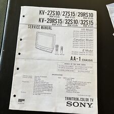 Usado, Manual de servicio de TV en color SONY KV-27S10 KV-29Rs15 TRINITRON con dibujos segunda mano  Embacar hacia Argentina