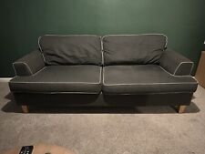 Grey seater sofa for sale  BATLEY