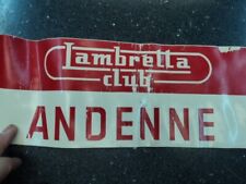 Lambretta club andenne for sale  Shipping to Ireland