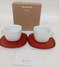 Nespresso Lume Collection 2x Coffee Cups and Saucers Collectables Boxed Used for sale  Shipping to South Africa