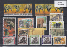 Elephants different stamps for sale  SOUTH MOLTON