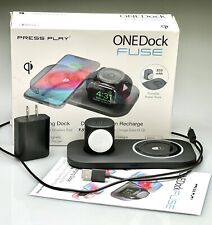 Cargador de teléfono PRESS PLAY ONEDock FUSE Qi con cargador inalámbrico Apple Watch. IMF segunda mano  Embacar hacia Argentina