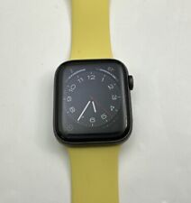 Apple Watch Series 5 44mm Space Gray Aluminum Case with Yellow Sport Band- M/L, used for sale  Shipping to South Africa