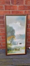 Antique oriental painting for sale  CREWE