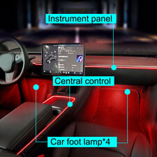 Luz de neon para carro console central painel luzes ambientes, para Tesla modelo 3 Y comprar usado  Enviando para Brazil