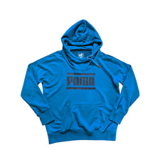 Sudadera con capucha PUMA Refresh Corsair azul negro ropa activa ropa deportiva asimétrica grande segunda mano  Embacar hacia Argentina