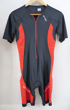 Orca Men Core Race short sleeve trisuit black red men Size Large, used for sale  Shipping to South Africa