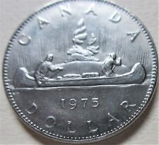 Moneda de dólar canadiense de níquel canoa 1975. Dólar canadiense de $1 viajero segunda mano  Embacar hacia Argentina