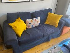 ikea ektorp 2 seater sofa navy blue very good condition  for sale  LONDON
