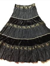Black tiered embroidered for sale  KEIGHLEY