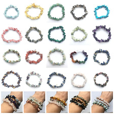 Crystal Gemstone Stretch Bracelet Natural Stone Chip BUY 2 GET 1 FREE! for sale  Shipping to South Africa