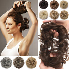 Used, Large Curly Updo Messy Bun Chignon Clip in Hair Piece Extensions REAL THICK DZQ6 for sale  Shipping to South Africa