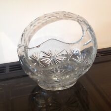 Cut glass basket for sale  SOUTHEND-ON-SEA