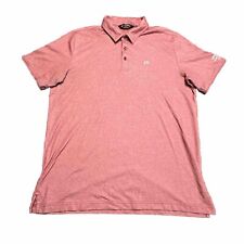 Camisa polo masculina Travis Mathew XL vermelha golfe manga curta som união de crédito comprar usado  Enviando para Brazil