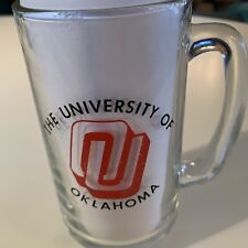 Vintage OU Oklahoma Sooners NCAA Beer Mug Drinking Glass Rare OU for sale  Shipping to South Africa