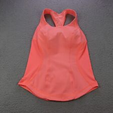 Lululemon Cardio Kick Tank Top Womens 4 Pop Orange Sleeveless Athletic Workout for sale  Shipping to South Africa