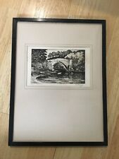 Framed original etching for sale  HADDINGTON