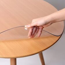 Toalha de mesa impermeável redonda PVC plástico 1,5 mm tapete de mesa tampa almofada de mesa de centro, usado comprar usado  Enviando para Brazil