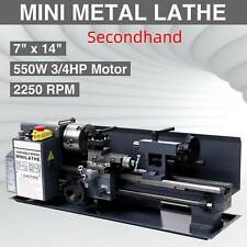 Used, Secondhand 7" x 14"Mini Metal Lathe Machine 550W Variable Speed 2250 RPM 3/4HP for sale  Ontario