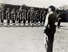 c1945 WW2 B/W Photograph. Field Marshall Montgomery/ Monty Inspecting Troops #1 for sale  ST. LEONARDS-ON-SEA