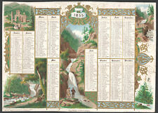 1855 calendar. chromolithograp d'occasion  Expédié en Belgium