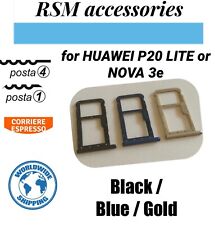 SIM card tray Huawei P20 Lite slot carrello scheda tiroir tarjeta vassoio Nova3e usato  San Leo