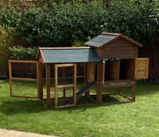 Large Rabbit Hutch RABBIT Run / GUINEA PIG Bunny House 17.5 square feet of space for sale  EVESHAM