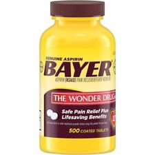 Używany, Genuine Bayer Aspirin, 325 mg., 500 Coated Tablets na sprzedaż  PL
