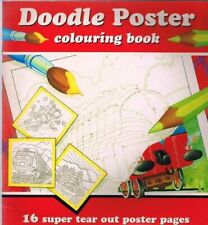 Doodle poster colouring for sale  UK