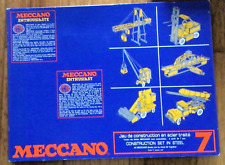 Vintage 1980's Meccano Enthusiat No. 7 Construction Set In Box With Manuals, used for sale  Shipping to South Africa