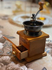 Moedor manual de grãos de café madeira estilo vintage com roda mão cor mel comprar usado  Enviando para Brazil