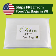 100 sacos FoodVacBags 8X12 QUART para armazenamento de máquinas FoodSaver sacos de vedação a vácuo comprar usado  Enviando para Brazil