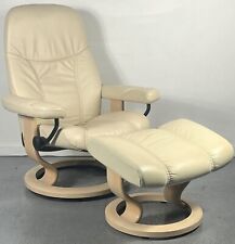 2 cream leather chairs for sale  Orlando