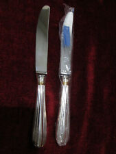 Conjunto de 2 facas de jantar Jean Couzon Alliance Gold Accent Silverplate 9 5/8", usado comprar usado  Enviando para Brazil