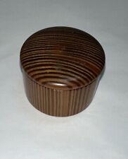 Caja de baratijas hecha de madera de pinoté de 1 1/4"" de alto X 2"" anillos anchos joyería de colección, usado segunda mano  Embacar hacia Argentina
