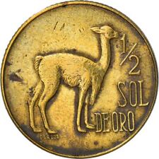 Moneda Perú 1/2 Sol de Oro | Escudo Grande | Vicuna | KM247 | 1966 - 1973 segunda mano  Embacar hacia Argentina