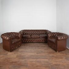 Chesterfield style brown for sale  Round Top