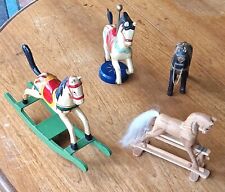 vintage wooden rocking horse for sale  COLWYN BAY