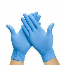 100 DISPOSABLE NITRILE GLOVES POWDER LATEX FREE BLUE Medical S/M/L/XL 1000 2000 for sale  Shipping to South Africa